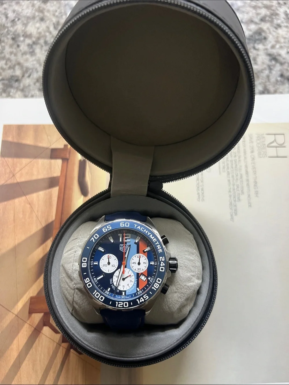 Tag Heuer Formula 1 Gulf Chronograph (43mn) Swiss Sport Watch